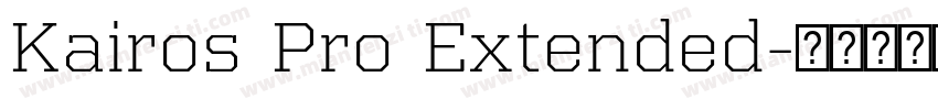Kairos Pro Extended字体转换